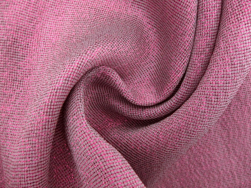 Silk Blend Metallic Marquisette0