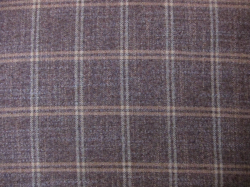 Italian Bamboo Plaid Suiting 0