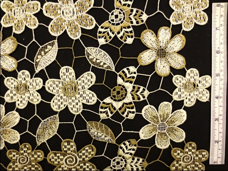 Metallic Guipure Lace0