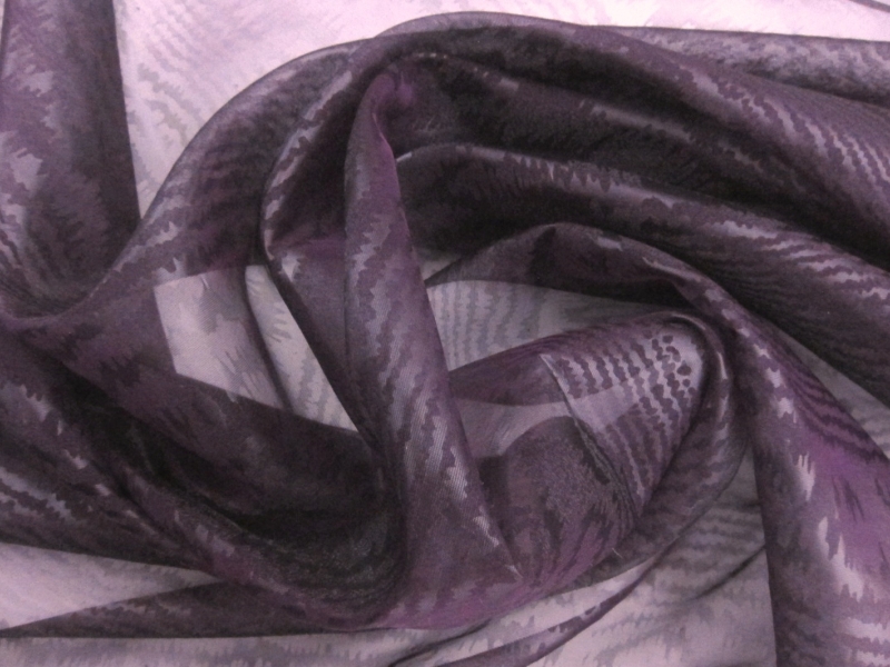  Iridescent Silk Blend Organza Moiré 0