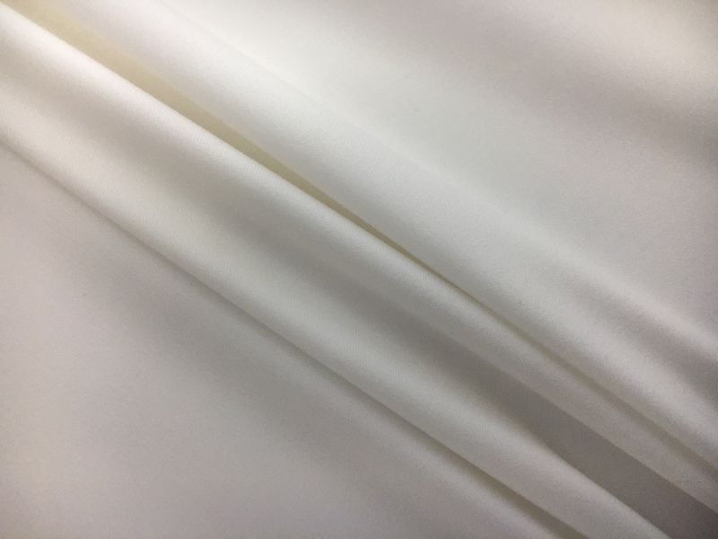 Cotton Blend Stretch Sateen in White0