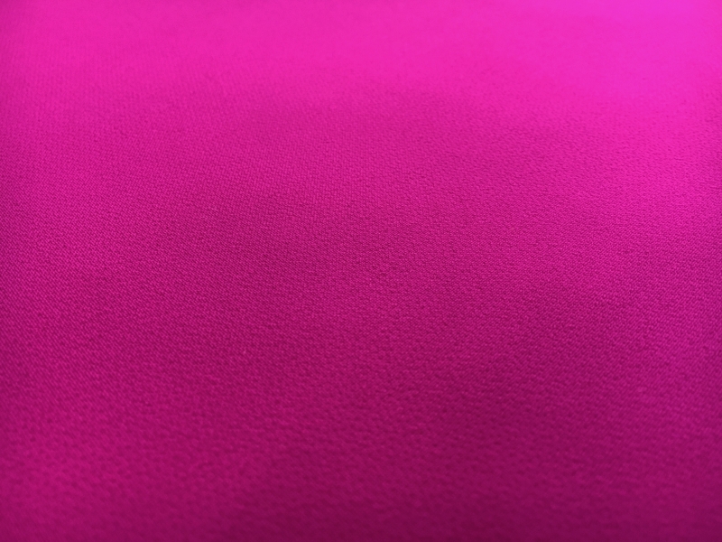 Polyester Stretch Crepe in Fuchsia1