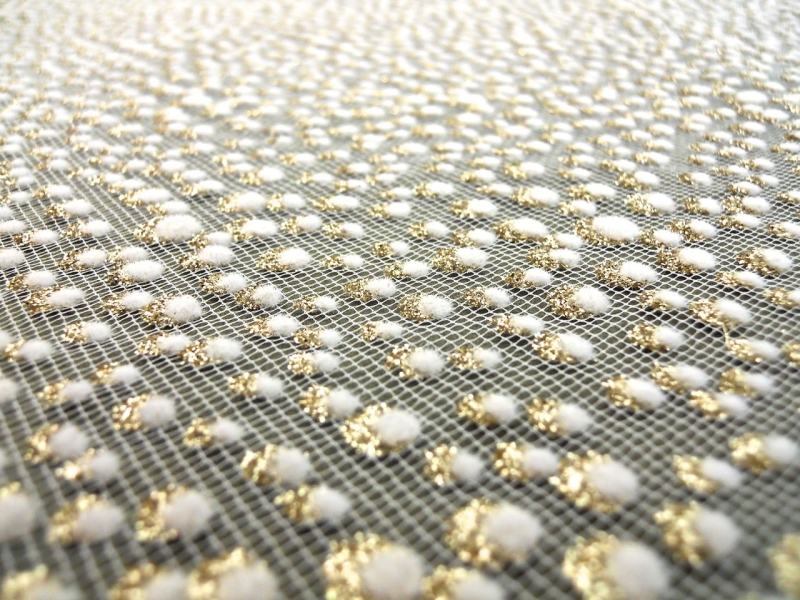 Metallic Flocked Tulle2