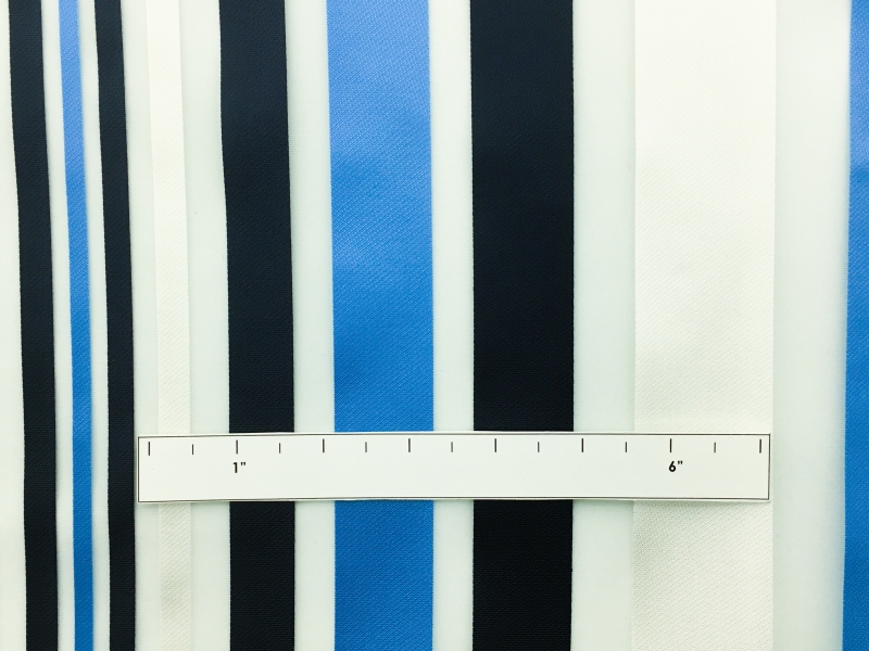 Viscose Blend Striped Organza1