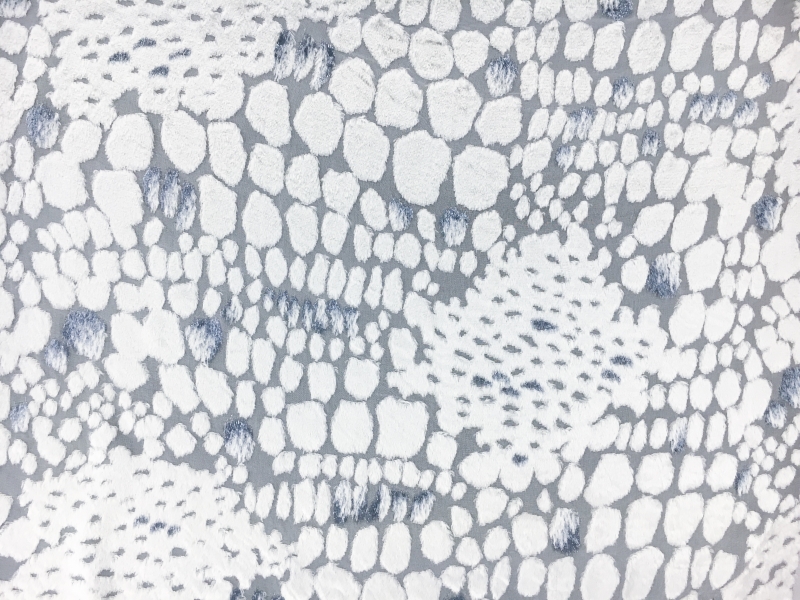 French Silk and Lurex Burnout Velvet with Reptile Patterns 0