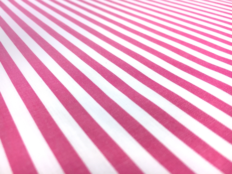 Pima Cotton Shirting Stripe in Fuchsia2
