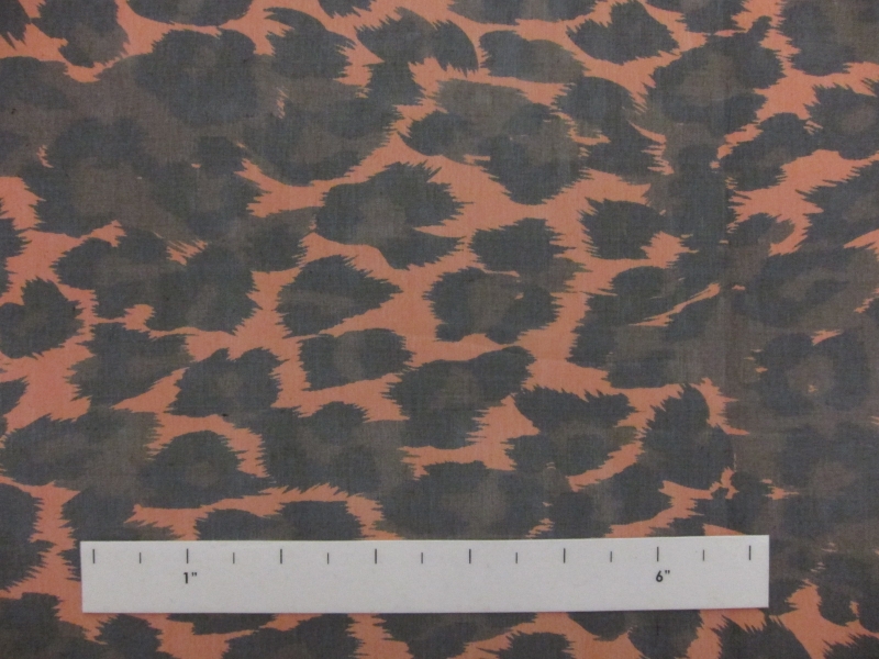 Iridescent Printed Silk Chiffon0