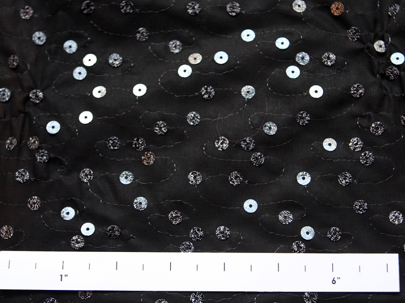Printed Sequins on Cotton1
