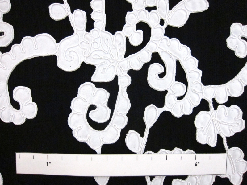 Corded Satin Appliqué on Illusion2