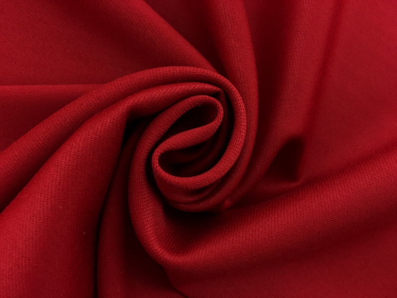 Italian Wool Satin Faille in Red1