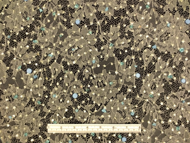 Beaded Metallic Chantilly Lace1