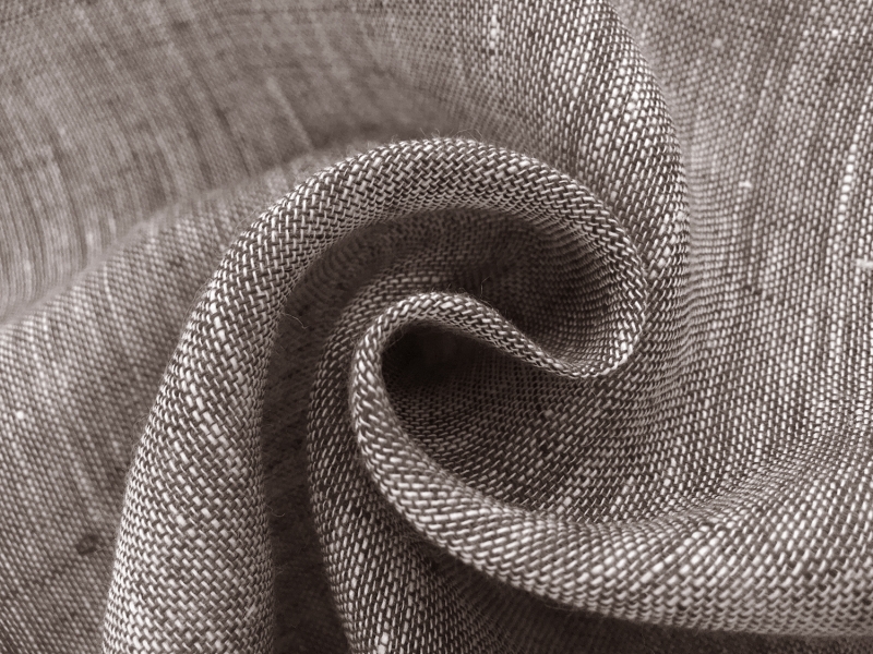 Iridescent Linen Mesh in Brown and White1