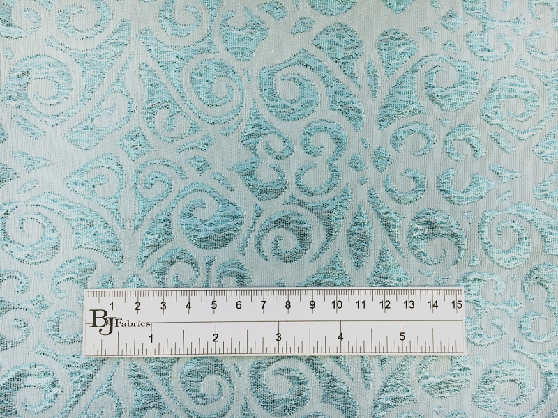 Metallic Jacquard Brocade with Ornate Patterns1