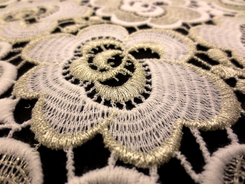 Metallic Guipure Lace2
