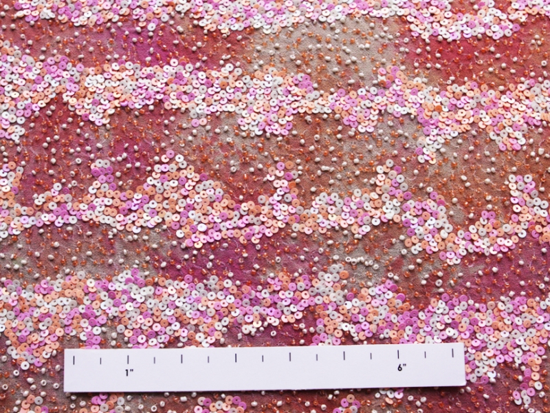 Sequins on Silk Chiffon1