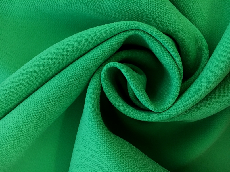 Polyester Stretch Crepe in Green0