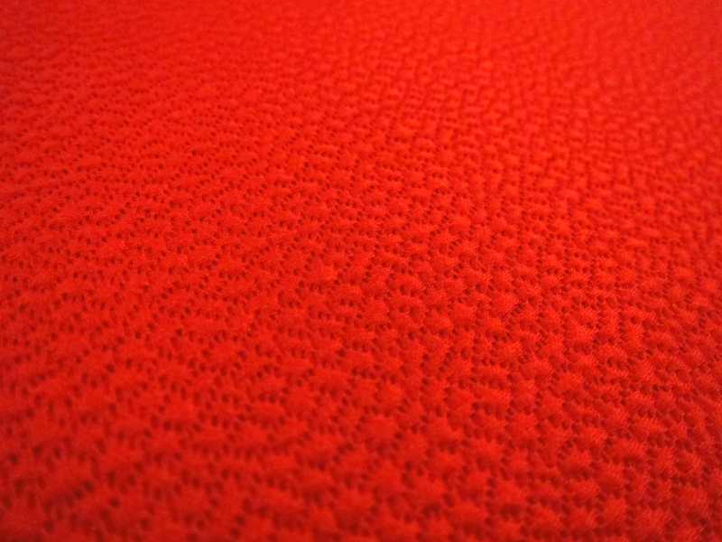 Silk and Wool Hammered Satin in Lipstick2