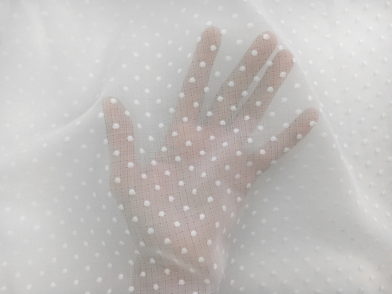 Cotton Plumetis in White2