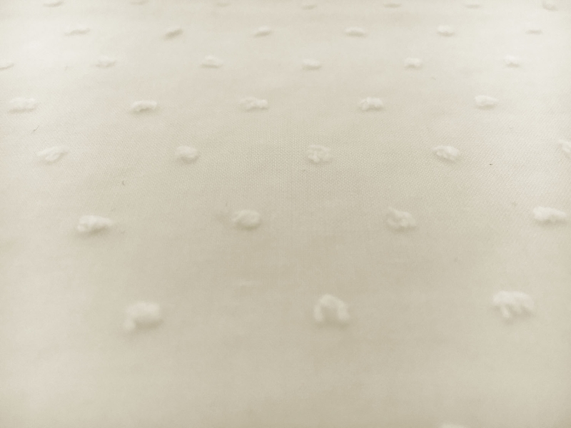 Cotton Poly Swiss Dot in Ivory0