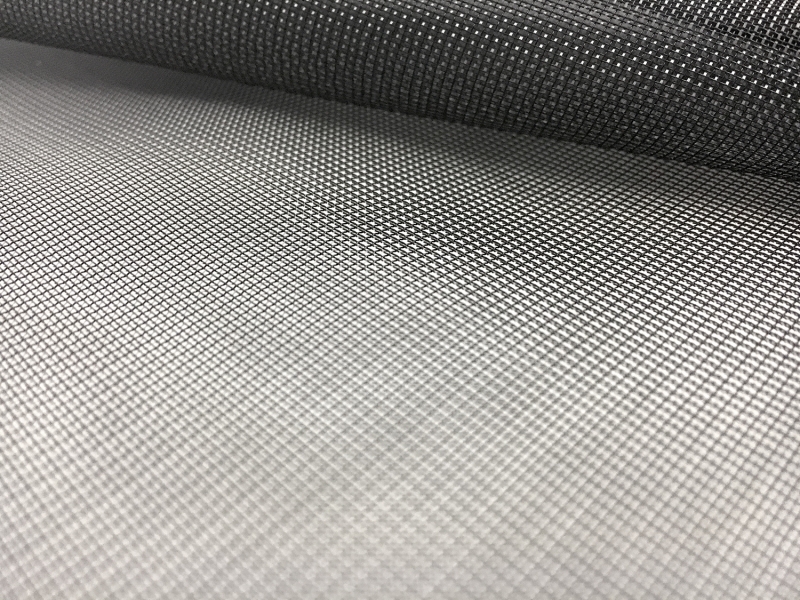 Italian Nylon Blend Mesh in Black Grey0