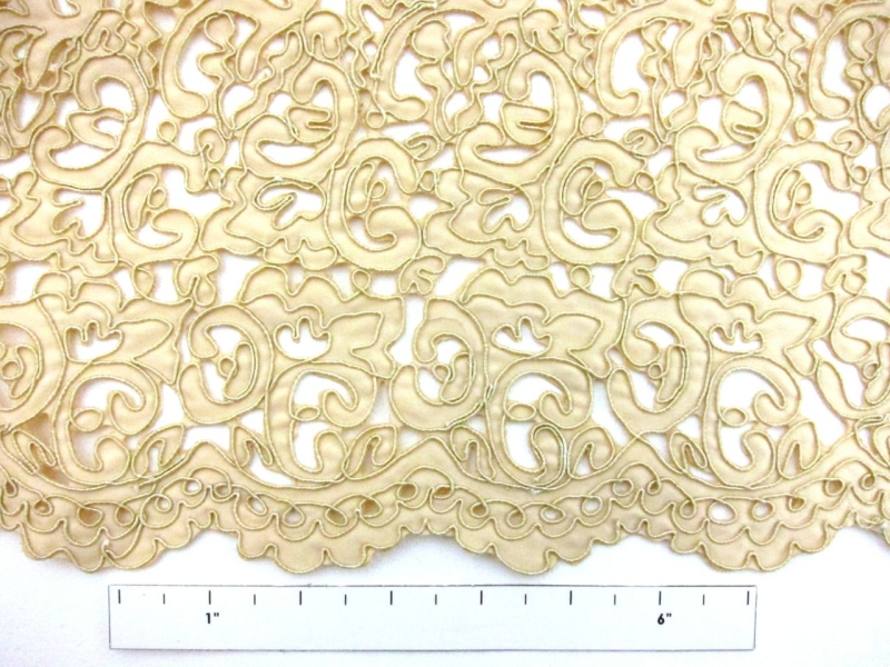 Laser Cut Corded Satin 1