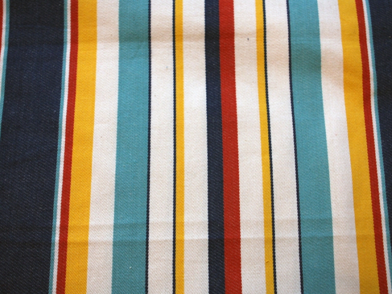 Cotton Canvas Stripe in Multi1