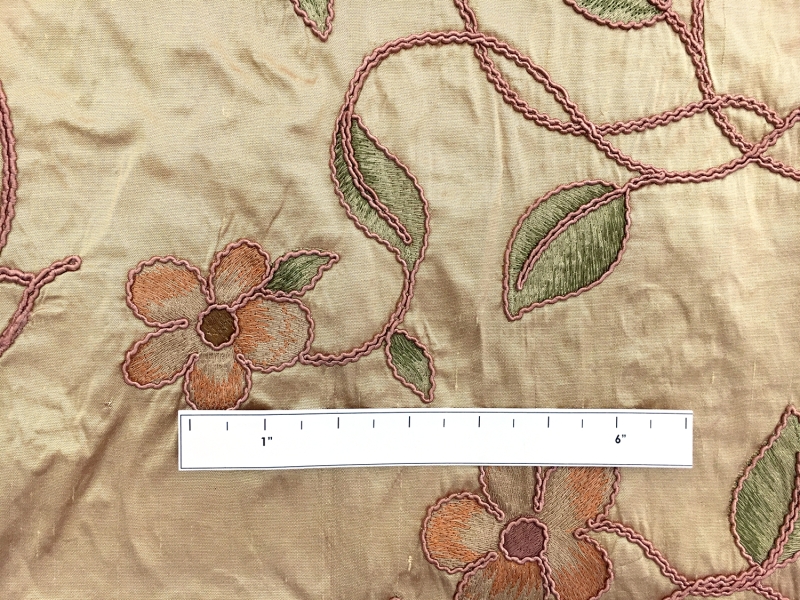 Embroidered Silk Shantung1