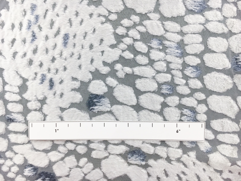 French Silk and Lurex Burnout Velvet with Reptile Patterns 1