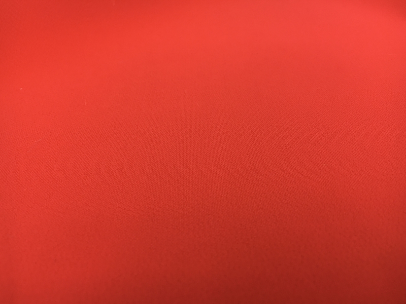 Polyester Stretch Crepe in Bright Red1
