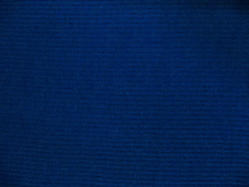 Virgin Wool Rib Knit in Royal2