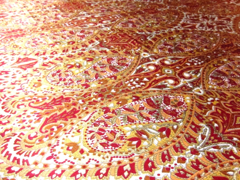 Printed Metallic Silk Charmeuse2