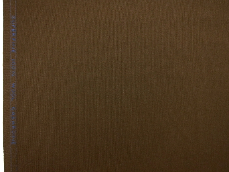 Wool Gabardine in Chocolate0