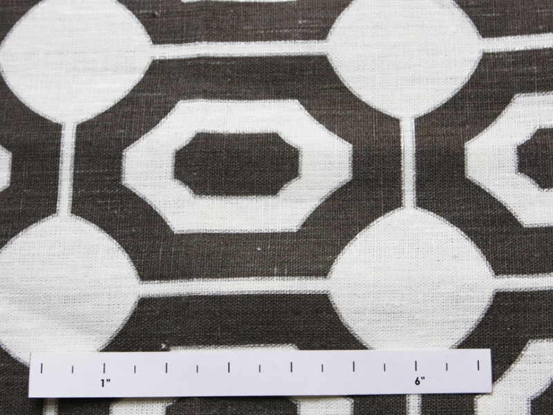 Linen Upholstery Geometric Print1