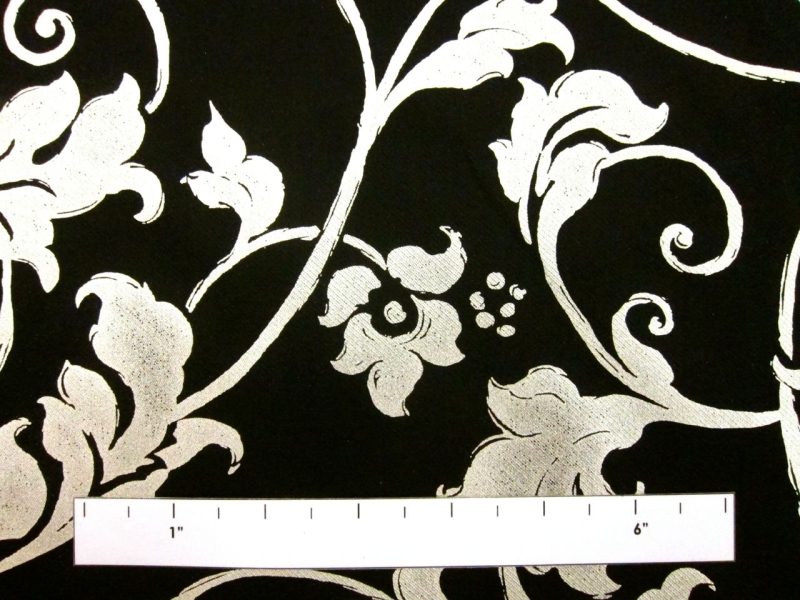 Metallic Printed Light Weight Silk Blend Zibeline1