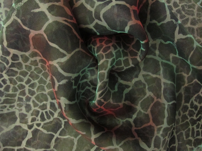 Iridescent Silk Chiffon Print2