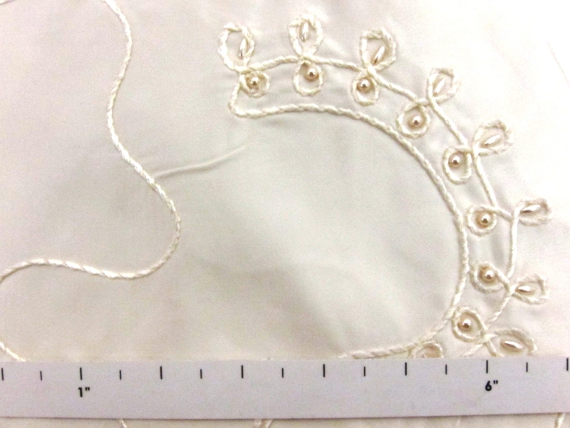 Beaded and Embroidered Silk Satin1