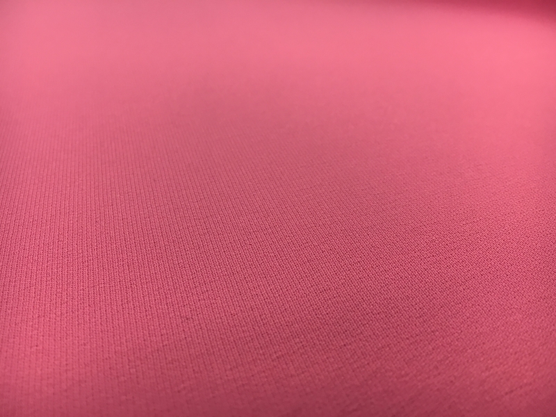 Italian Silk Marocain Crepe in Flamingo Pink1