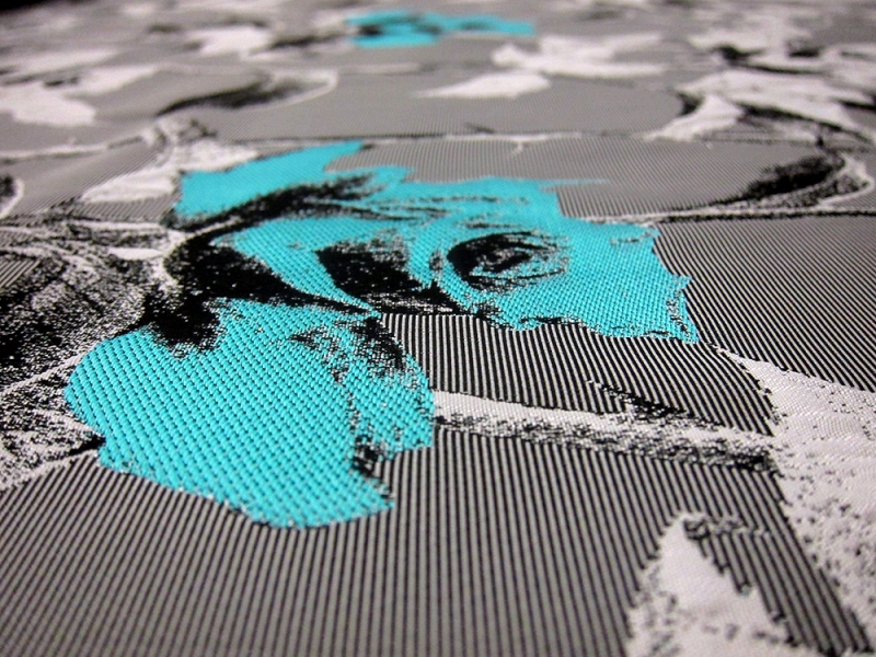 SALE PIECE Polyester and Viscose Blend Cloqué1