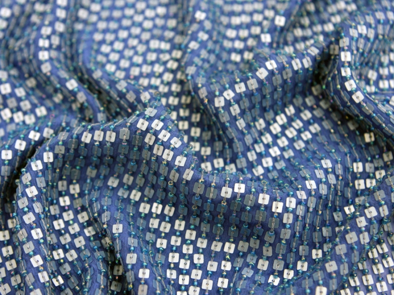 Sequins on Silk Chiffon3