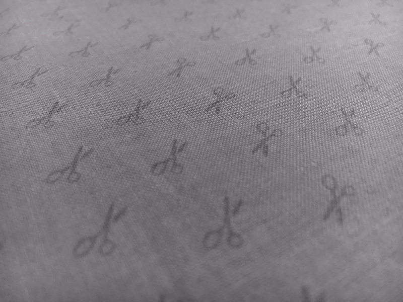 Cotton Broadcloth Little Scissors Print2