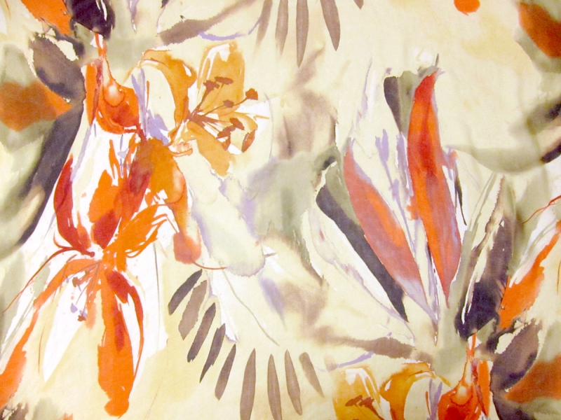 Printed Silk Chiffon0