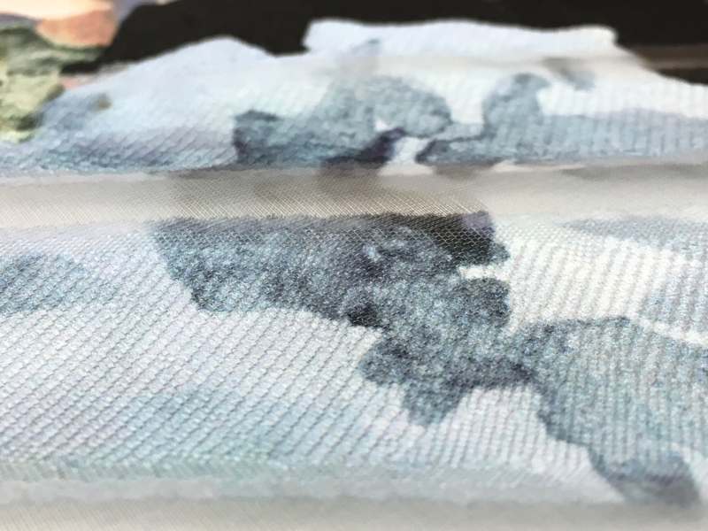 Silk Blend Printed Organza Fil Coupé2