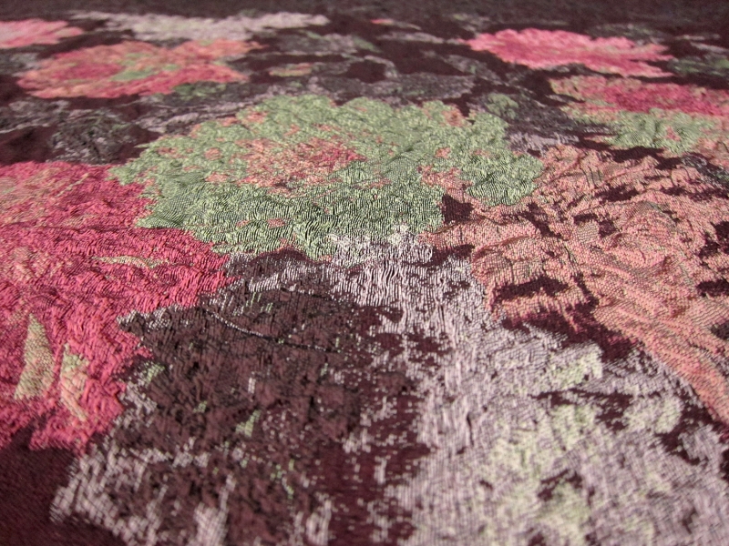 Metallic Silk Blend Organza Cloqué4