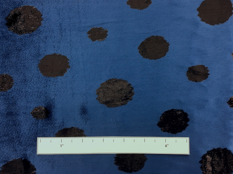 Silk Lurex Panné Velvet with Dots1