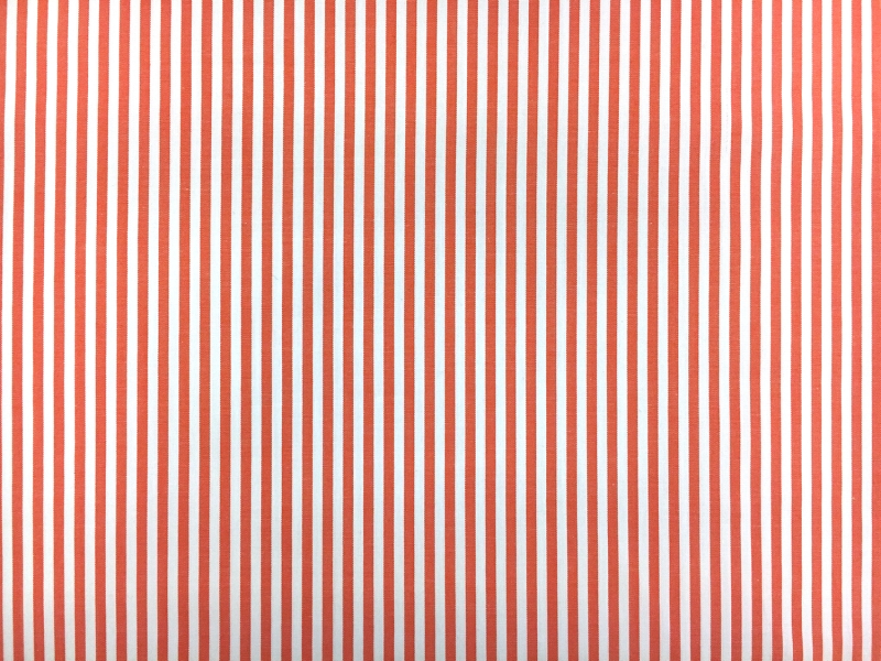 Pima Cotton Shirting Stripe in Orange0