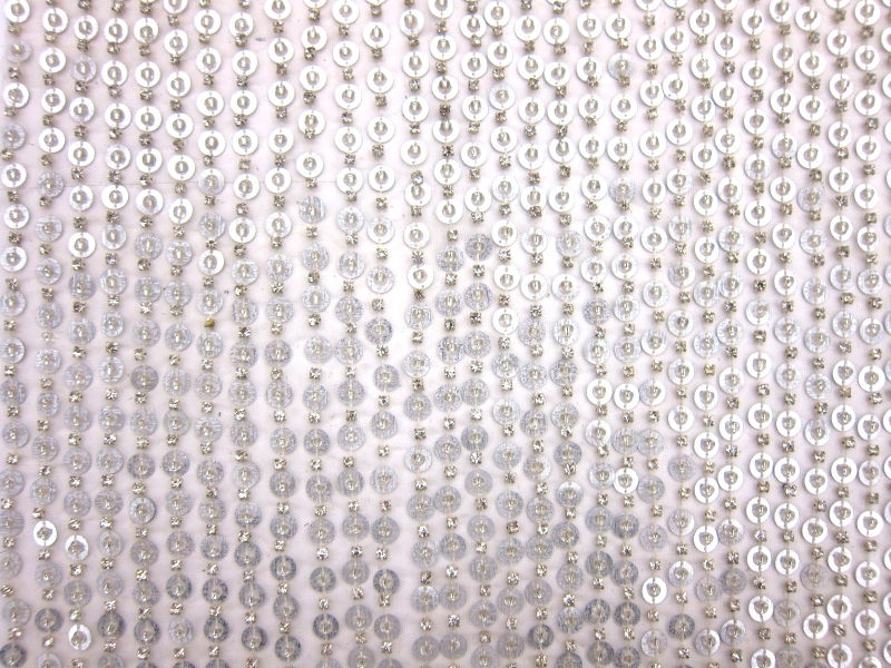 Sequins Beads Crystal on Tulle0