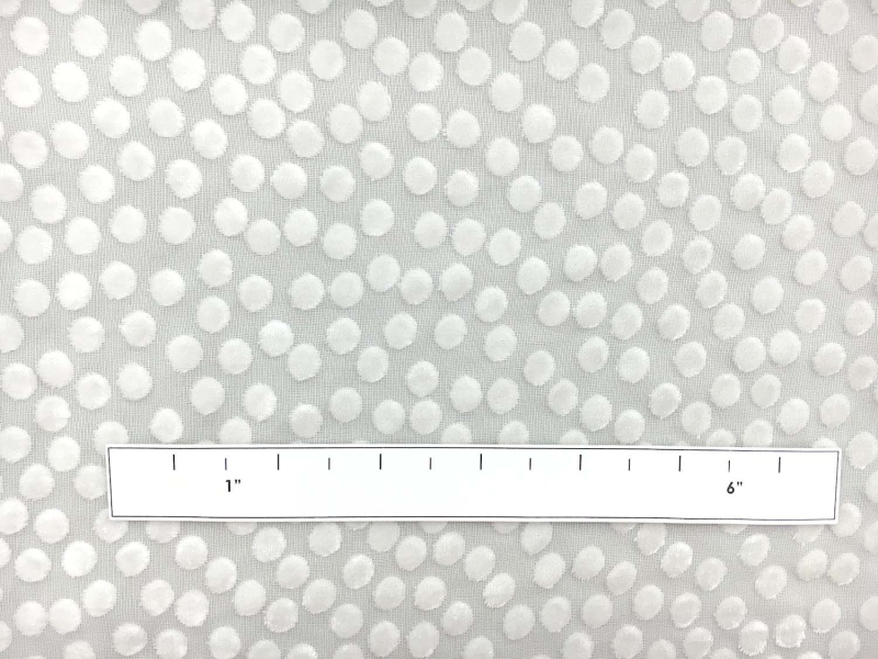 Silk and Rayon Burnout Velvet with Dots1