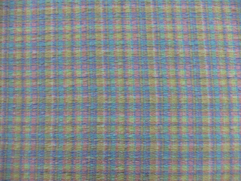 Plaid Poly Rayon Cloqué1