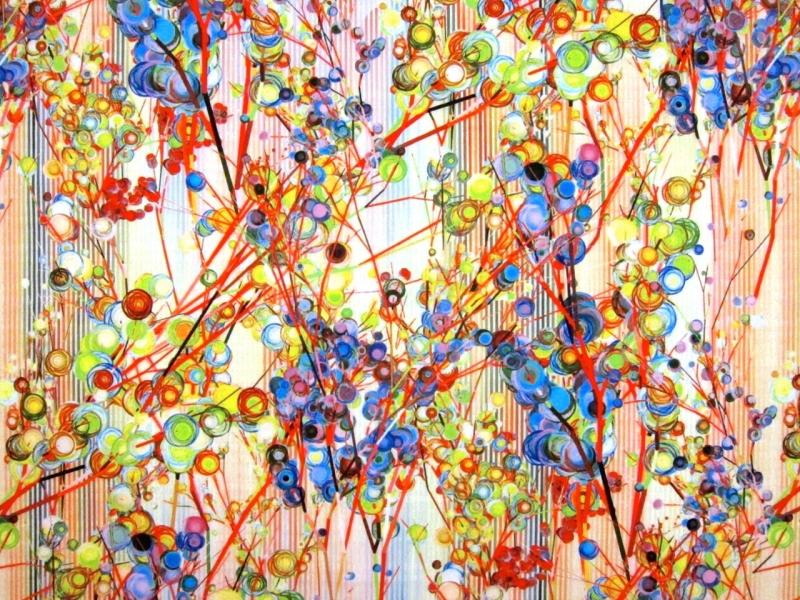 Scuba Knit With Abstract Print0