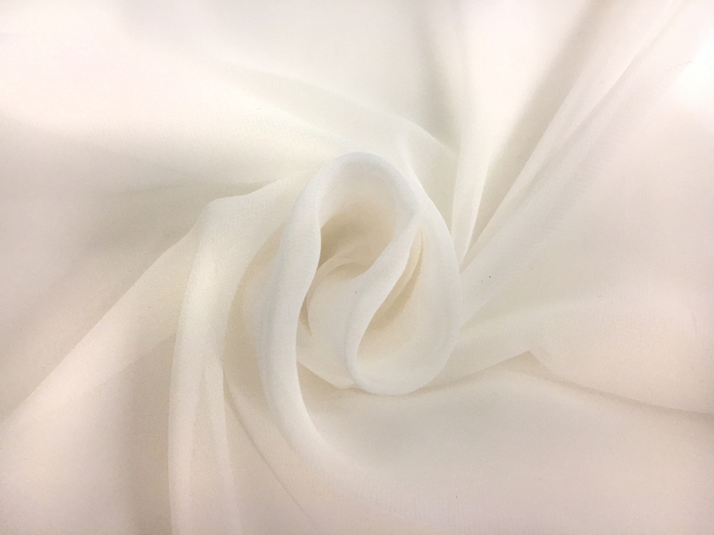 Japanese Polyester Chiffon in Off White1